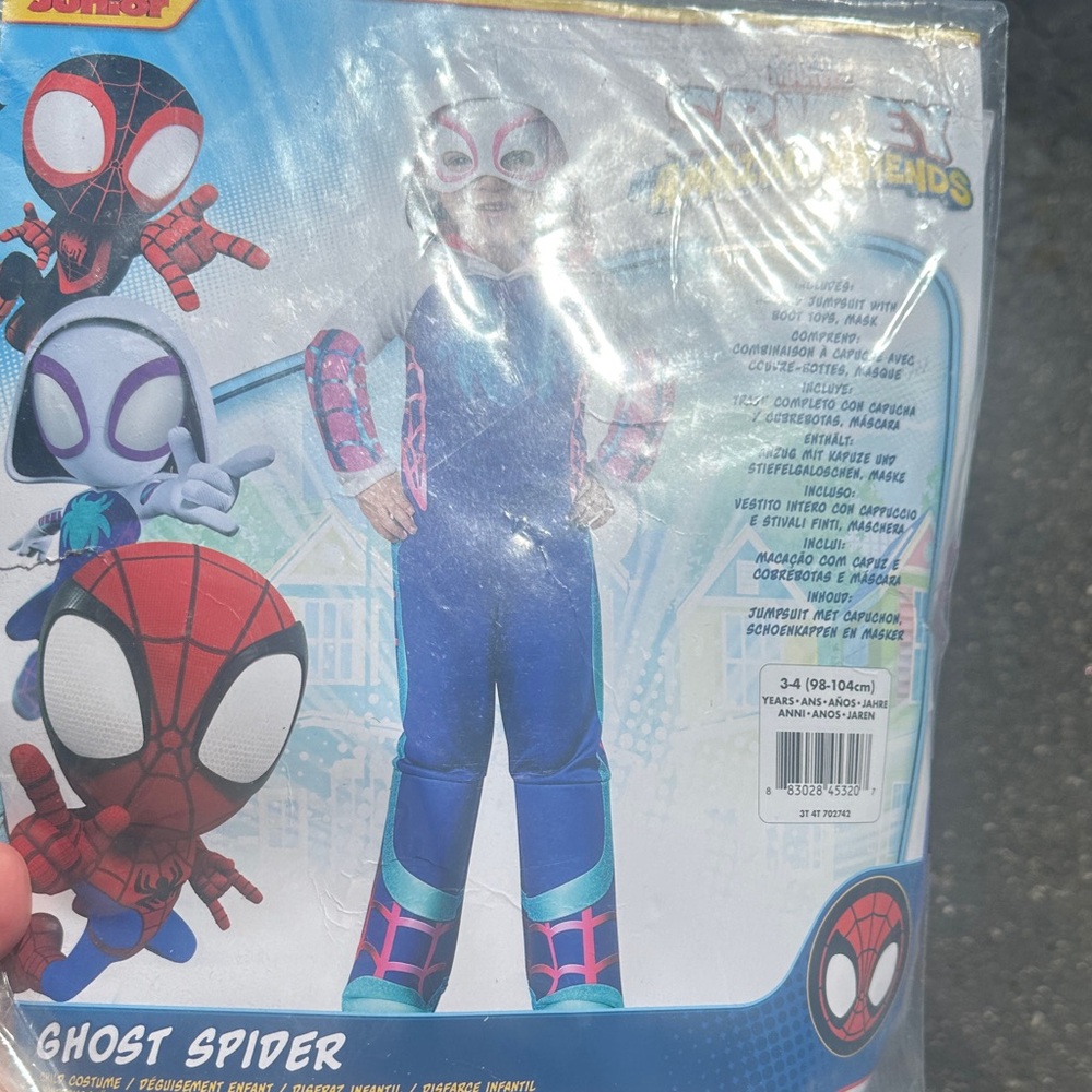 Disney Ghost Spider Kids Costume - Blue and Pink